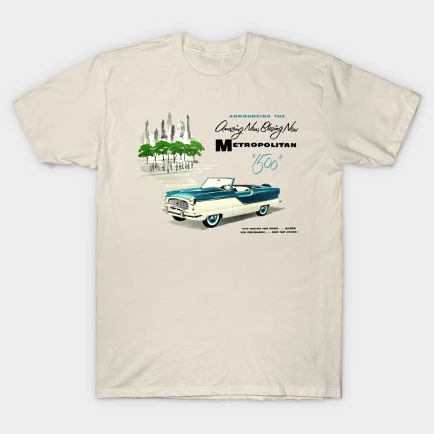 NASH METROPOLITAN - advert T-Shirt by Throwback Motors